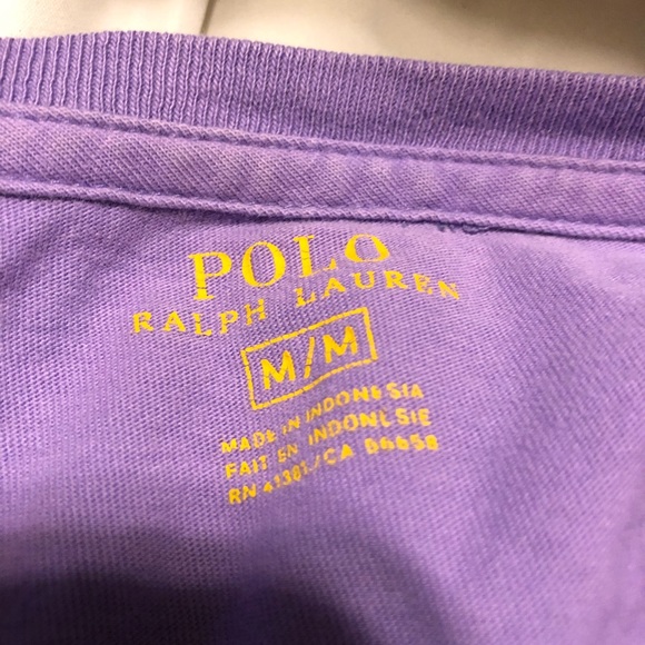 Men’s Purple Polo Tee - Picture 3 of 3